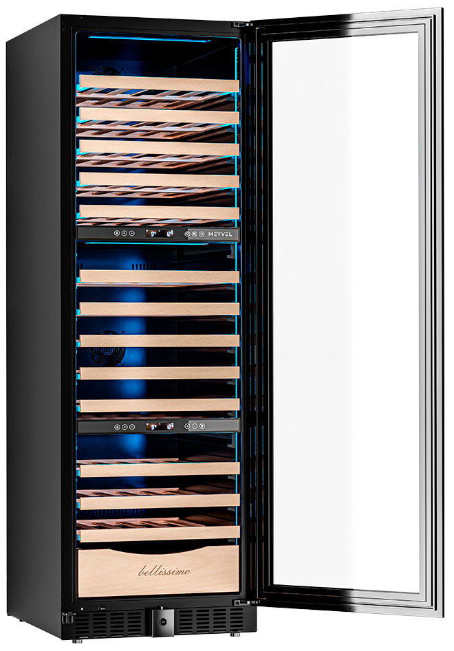 Винный шкаф трехзонный Meyvel MV154PRO-KBT3