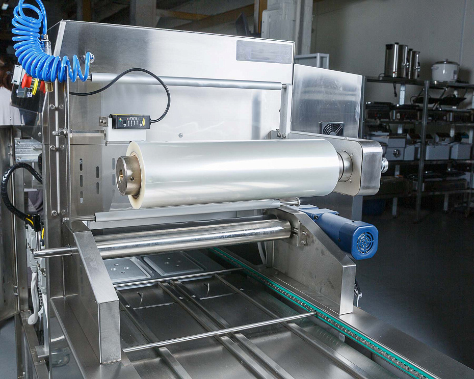 Запайщик лотков Hualian Machinery HVT-450A/2 (нерж., лоток 210х148) с функцией вакуумной газации