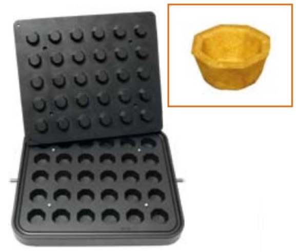 Форма для приготовления тарталеток Kocateq DH Tartmatic Plate 34