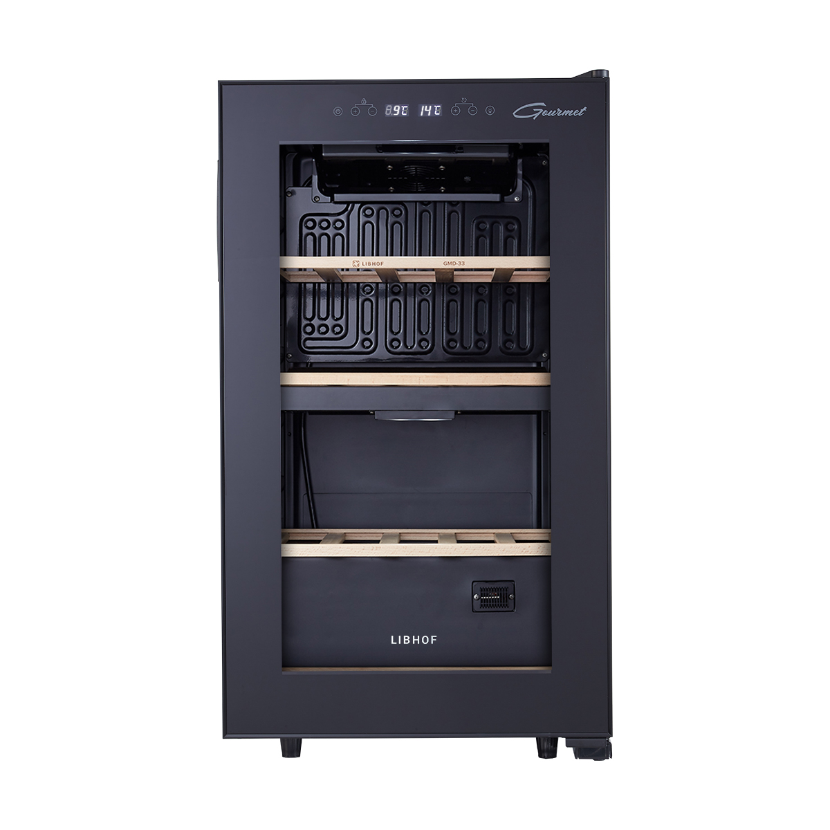 Винный шкаф двухзонный Libhof GMD-33 Black