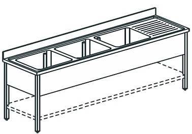 Ванна моечная Apach Chef Line L3S227-65RW