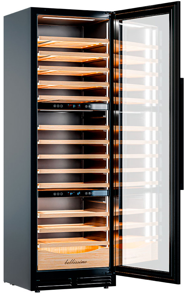 Винный шкаф трехзонный Meyvel MV98-KBT3 (Slim)