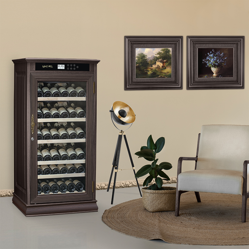 Винный шкаф монотемпературный Meyvel MV69-WD1-C (Dark Chocolate)