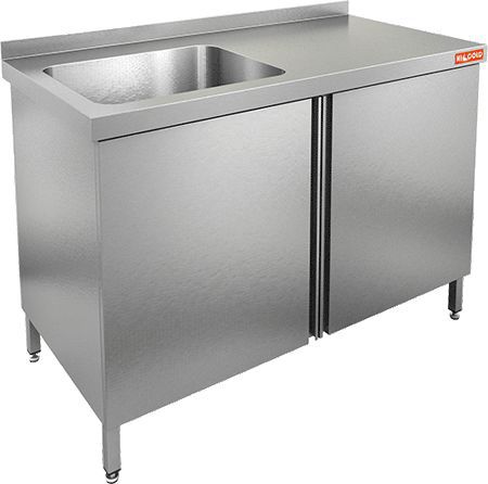 Стол закрытый с мойкой Hicold НСЗ1М-15/7БЛ