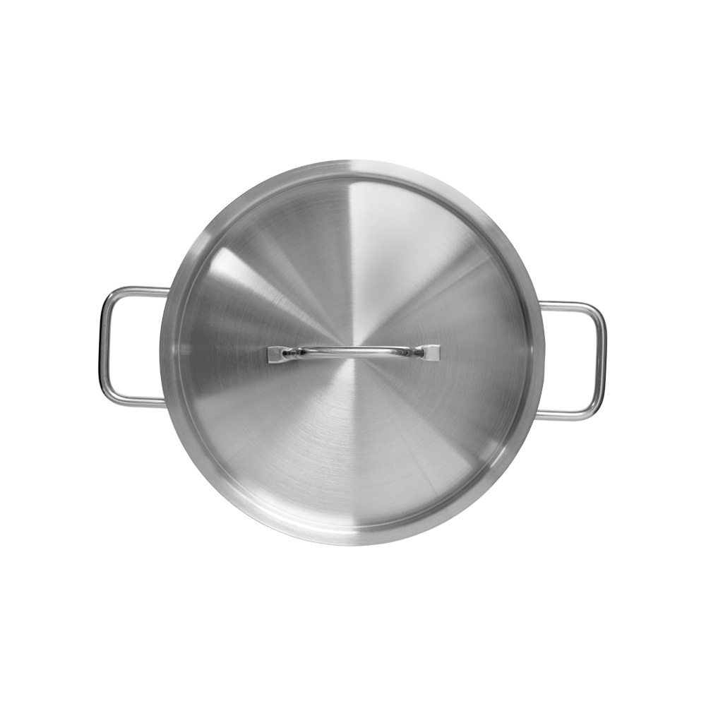 Кастрюля Luxstahl 5л нерж.тройное дно d=235 h=130, ИНДУКЦИЯ, серия "Satin"