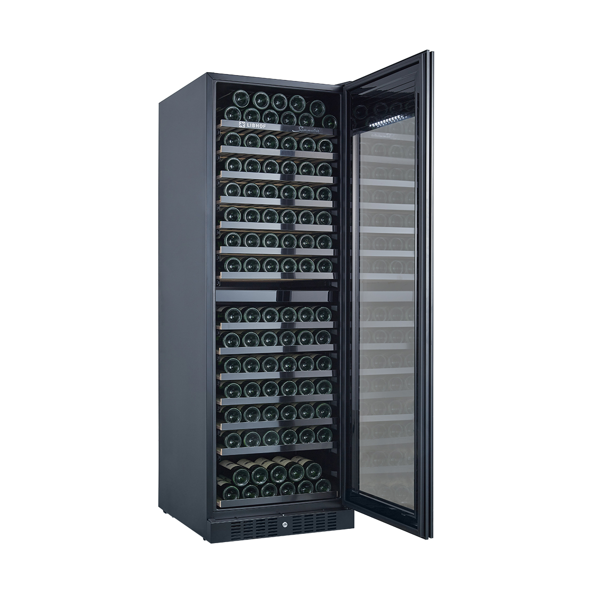 Винный шкаф двухзонный Libhof SRD-164 Black