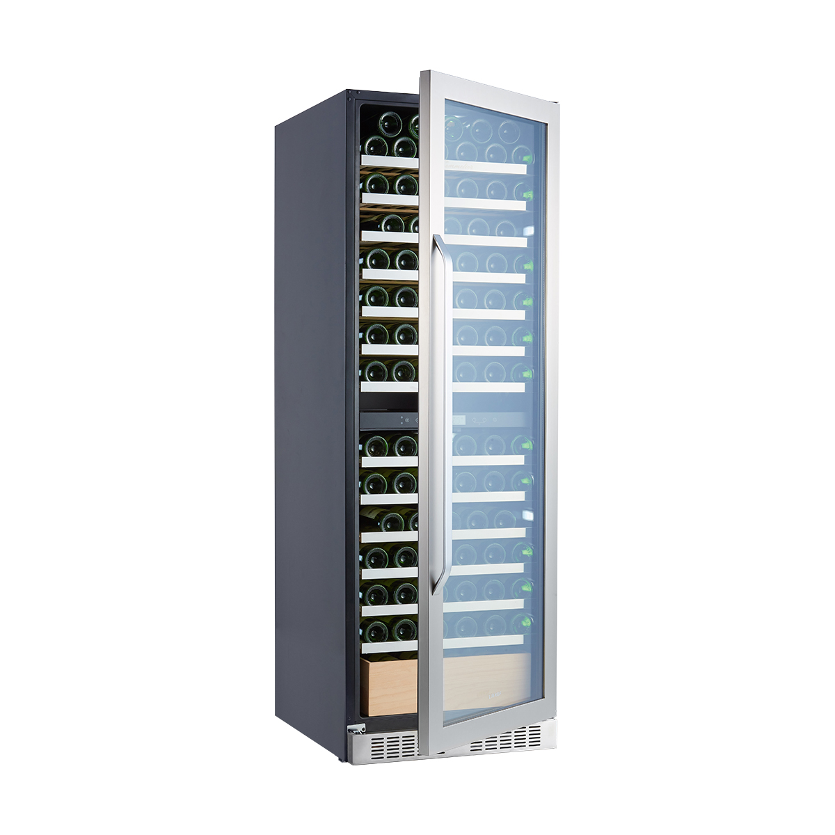 Винный шкаф двухзонный Libhof SED-161 Silver