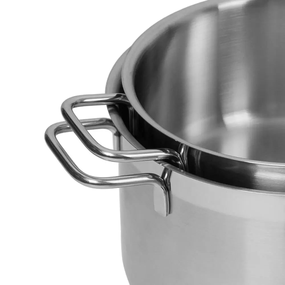 Кастрюля Luxstahl 5л нерж.тройное дно d=235 h=130, ИНДУКЦИЯ, серия "Satin"