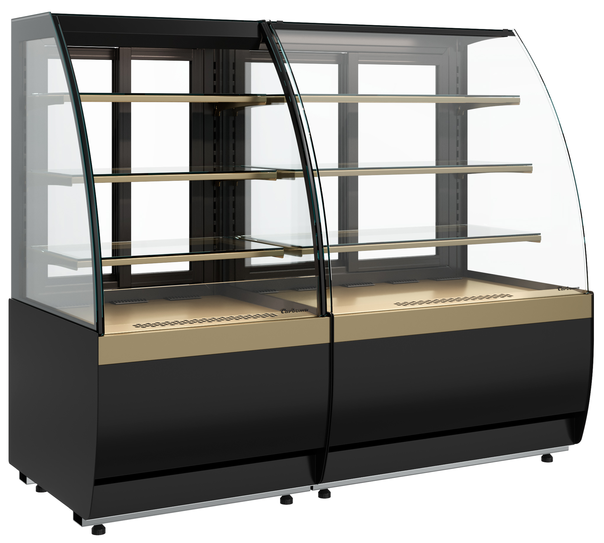 Витрина кондитерская Полюс K70 VM 0,6-2 STANDARD открытая, горка (9005-0109)