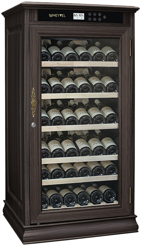 Винный шкаф монотемпературный Meyvel MV69-WD1-C (Dark Chocolate)