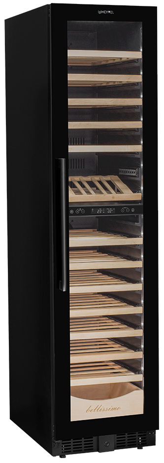 Винный шкаф двухзонный Meyvel MV106-KBT2 (Slim)
