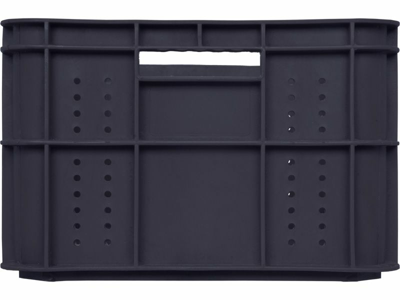 Ящик колбасный Luxstahl 600х400х250(260) мм перфорированные бока, сплошное дно, ПЭНД [ЯК-253]