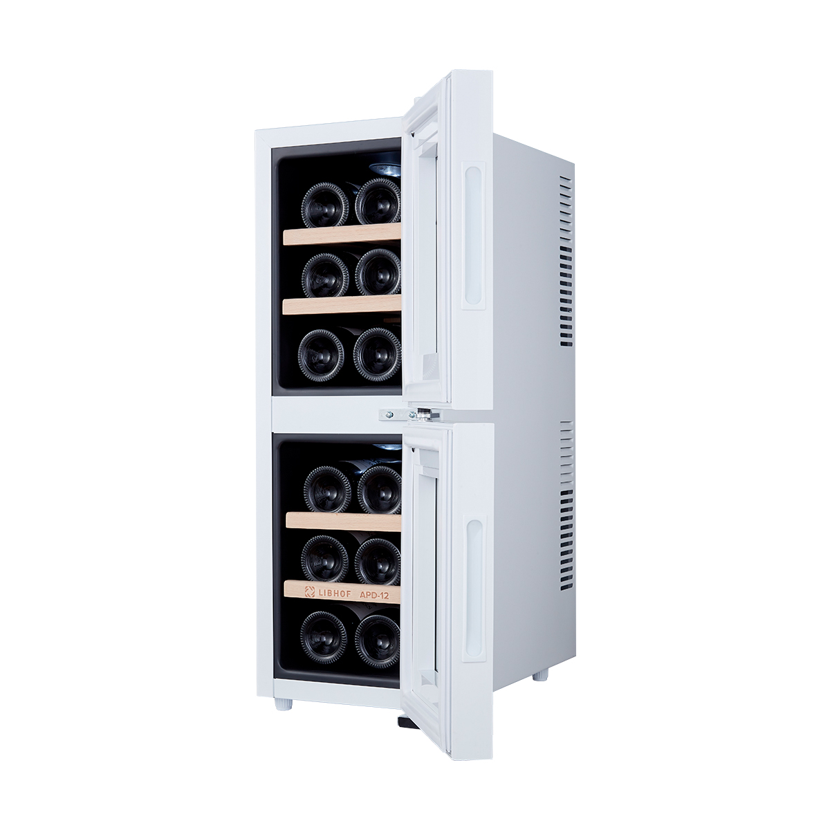 Винный шкаф двухзонный Libhof APD-12 white