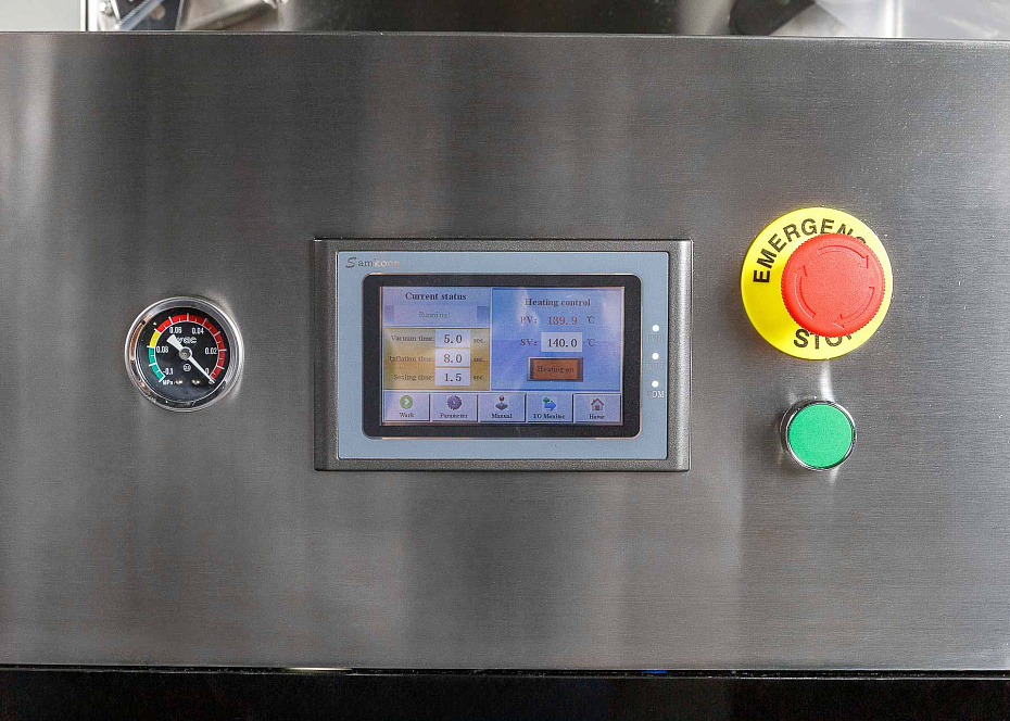 Вакуумный запайщик лотков с газонаполнением Hualian Machinery EV-272 (187*137*120 мм, 2 лотка за цикл)