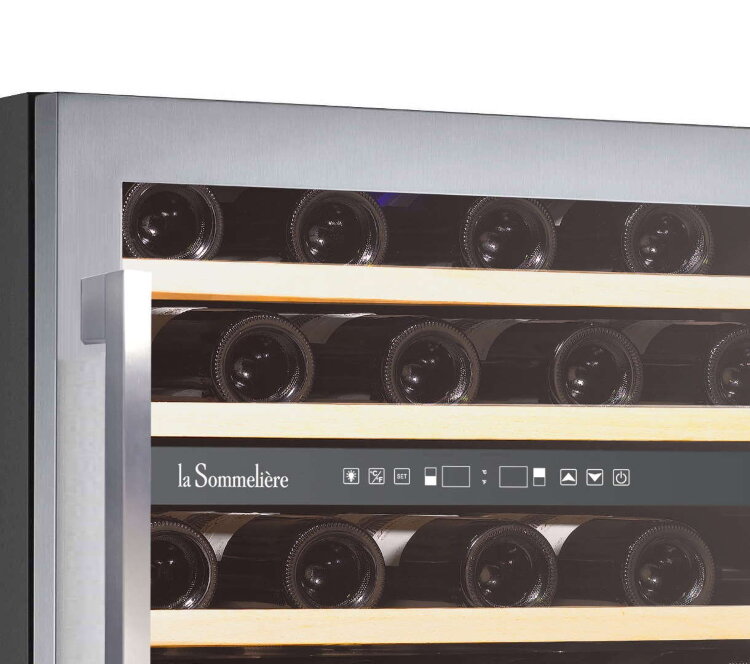 Винный шкаф двухзонный La Sommeliere LSBU51X1