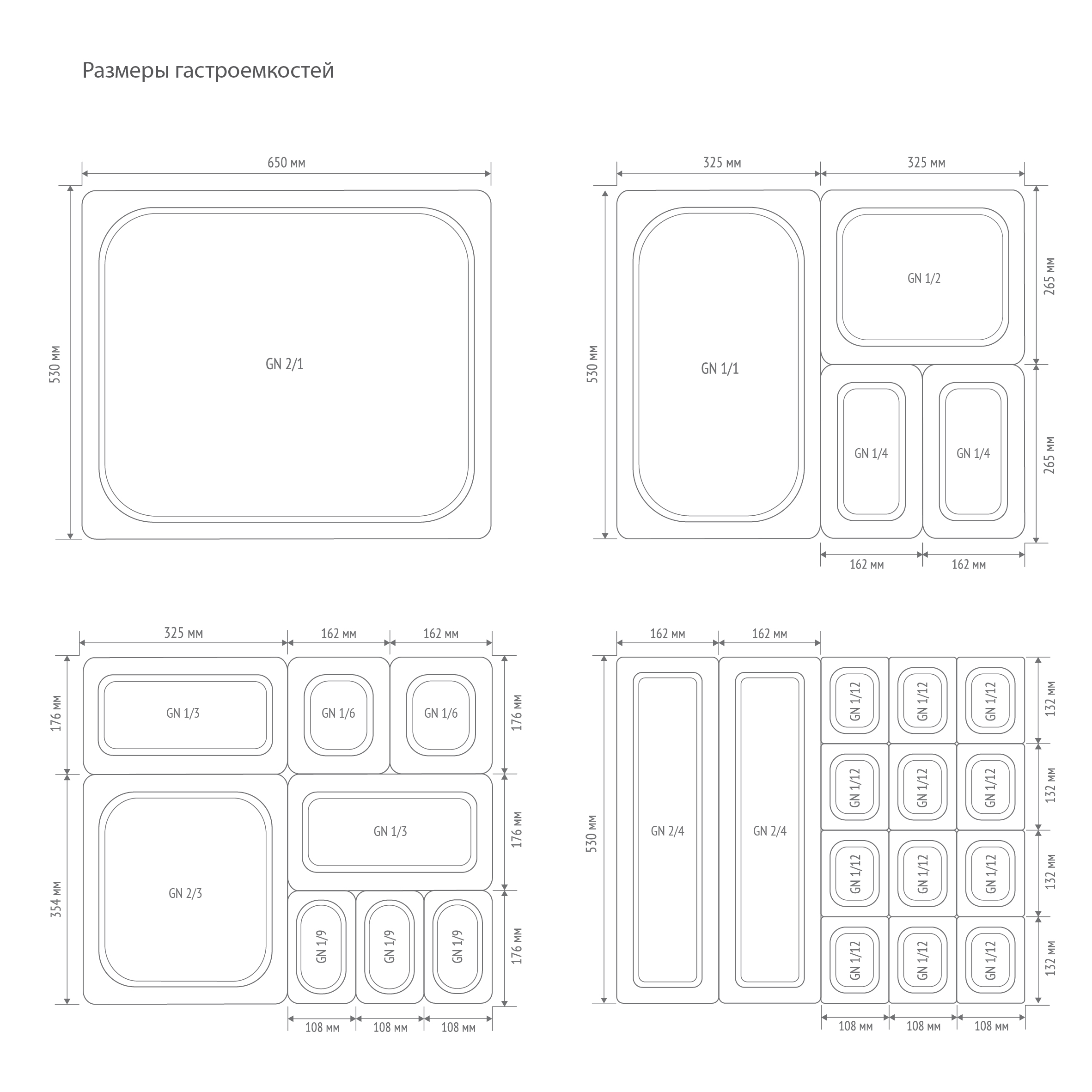 Гастроемкость Hurakan GN 1/1-40