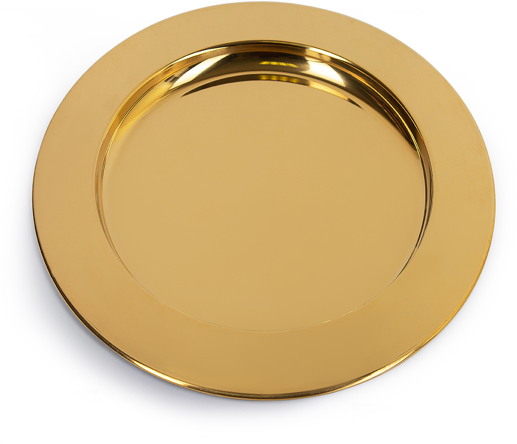 Блюдо круглое Luxstahl 12'' 300мм, нерж/золото[RGS-PJ102-D]
