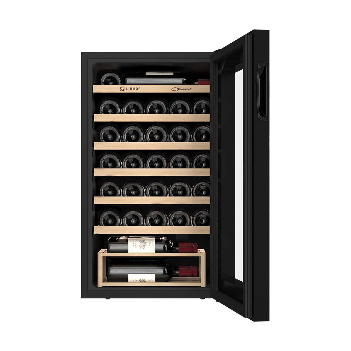 Винный шкаф монотемпературный Libhof GM-33 black