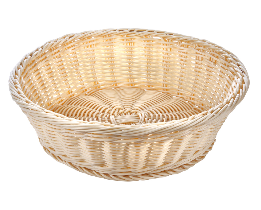 Корзинка пластиковая Luxstahl 360 мм бежевая [Beige 2266]