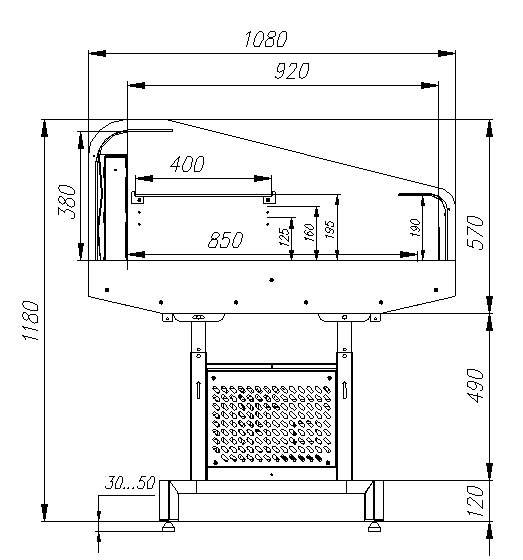 Холодильная витрина Полюс PF11-12 VM 1,25-2 9006 (FUDZI)