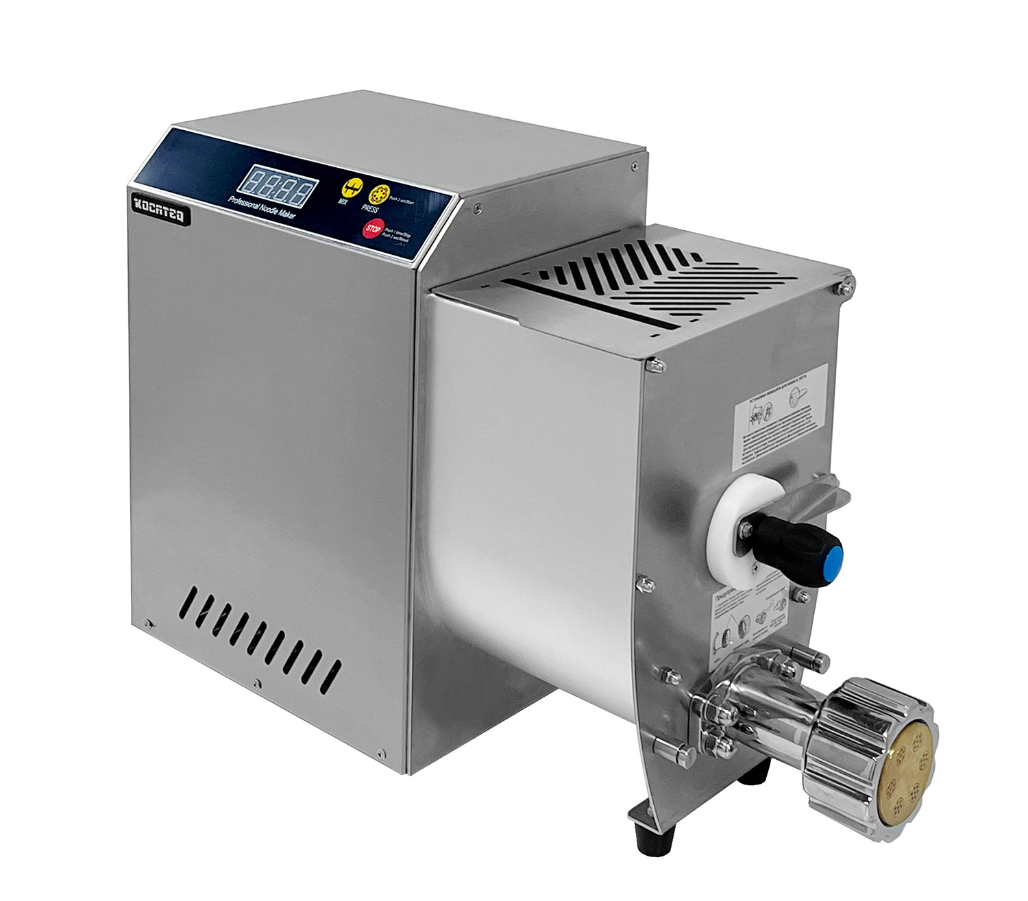 Машина производства макарон Kocateq OMJ 3 with cutter c тестомесом на 3.3 кг и ножом автоподрезки