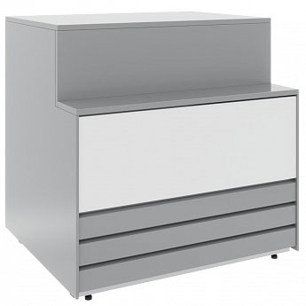 Кассовый прилавок Полюс GС75 N 0,6-7 (прилавок) 9006-9003 (Colore)