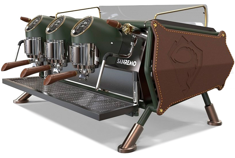 Рожковая кофемашина Sanremo Café Racer Custom Renegade 3 гр. коричневая