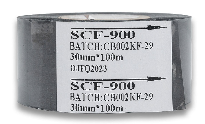 Термолента Hualian Machinery 30мм*100м (черная) SCF (00000000306)