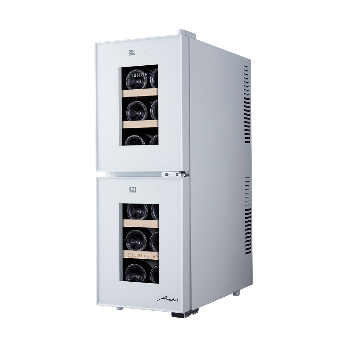 Винный шкаф двухзонный Libhof APD-12 white