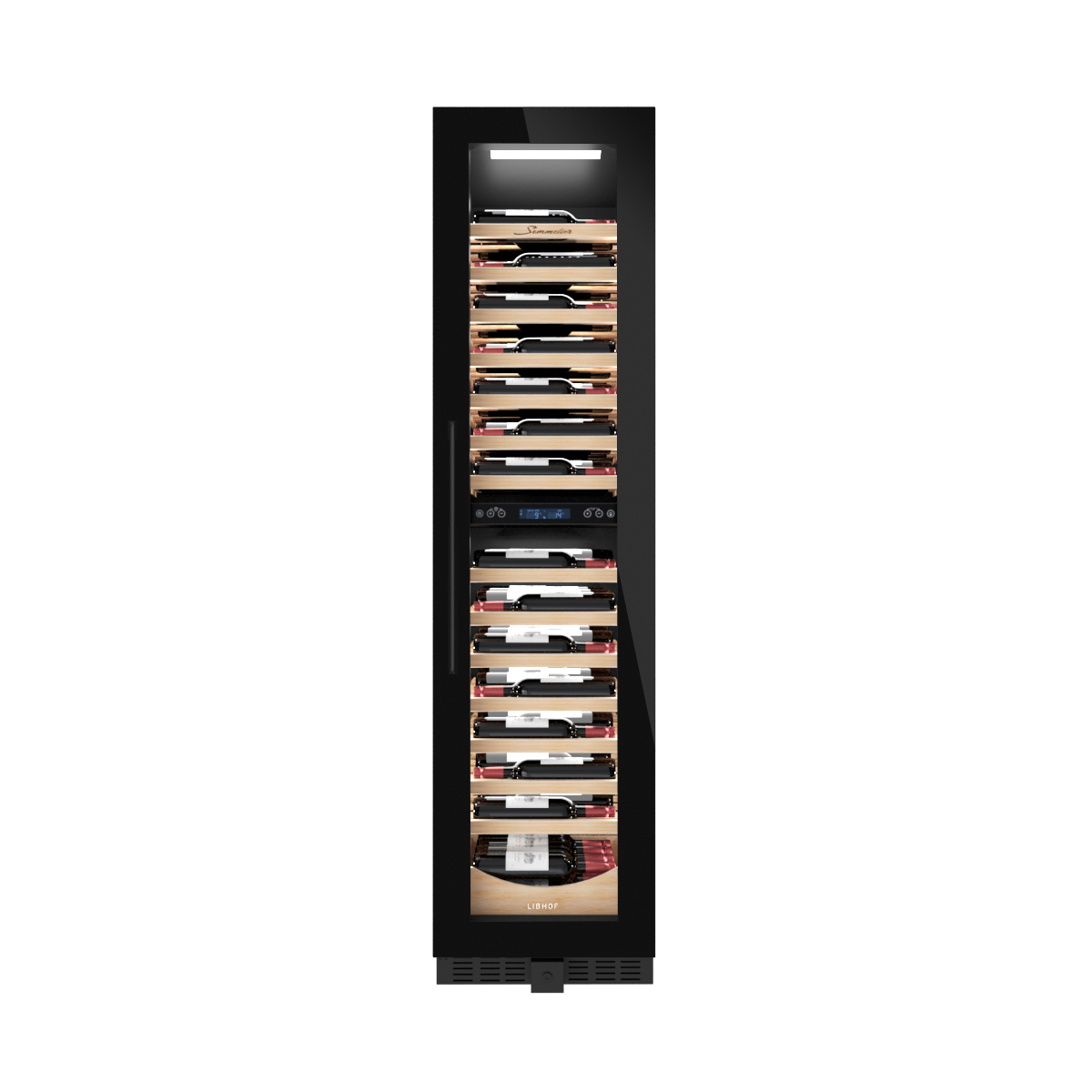 Винный шкаф двухзонный Libhof SMD-105 black