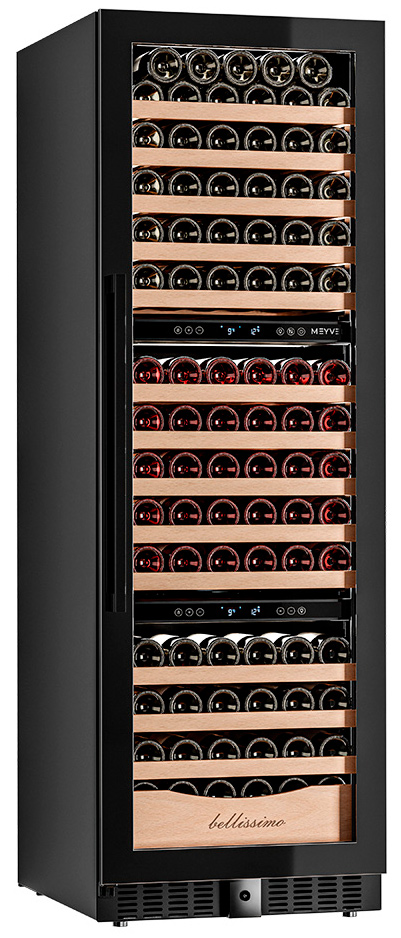 Винный шкаф трехзонный Meyvel MV154PRO-KBT3