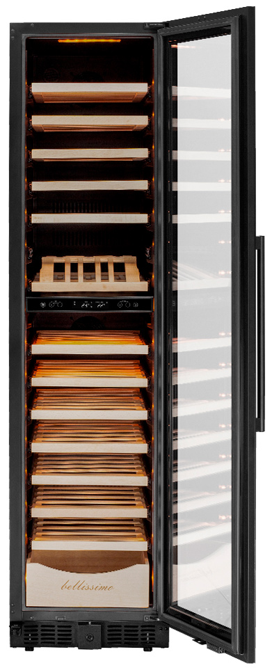 Винный шкаф двухзонный Meyvel MV106-KBT2 (Slim)