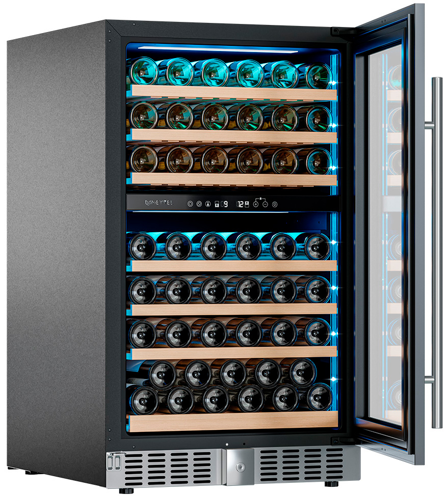 Винный шкаф двухзонный Meyvel MV77PRO-KST2