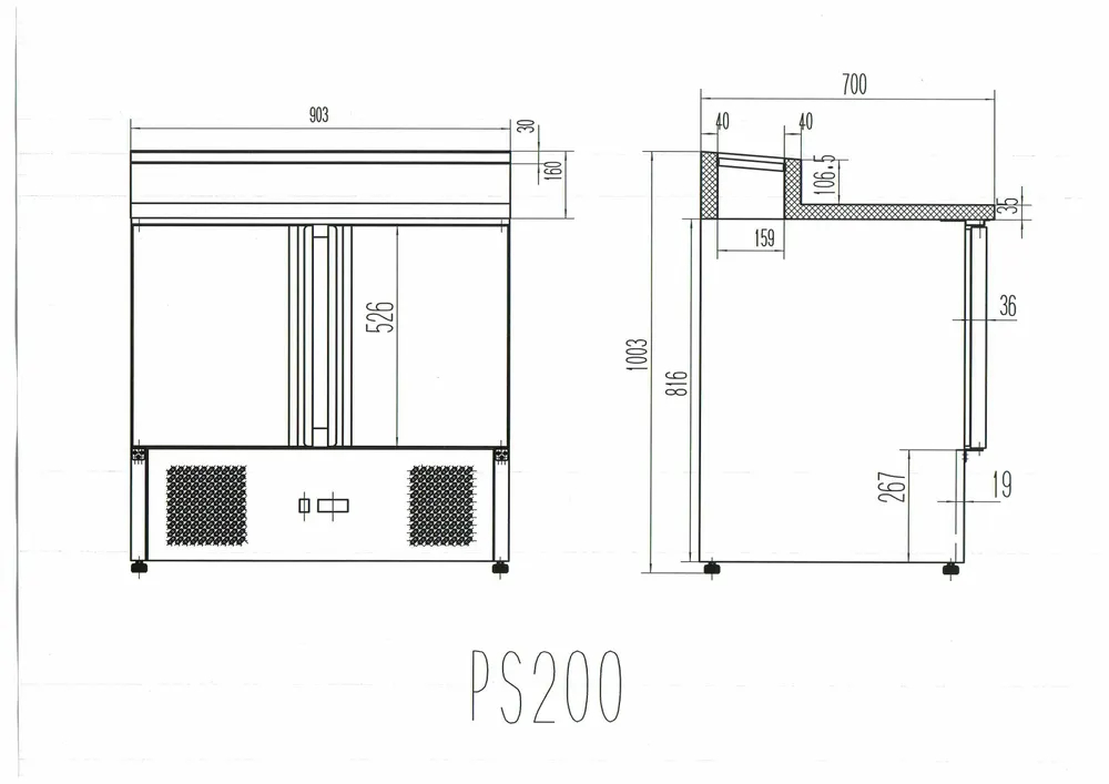 Стол для пиццы Cooleq PS200