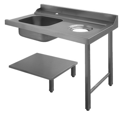 Стол для грязной посуды с отверстием для отходов Apach Chef Line L80208