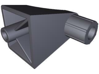Набор заглушек ручки для печи Unox KMG1015B