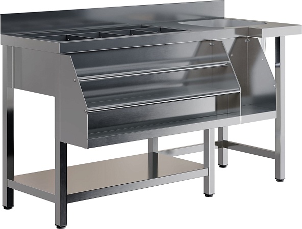 Барная станция коктейльная Restoinox БСНКМБ-15/6-БП2К