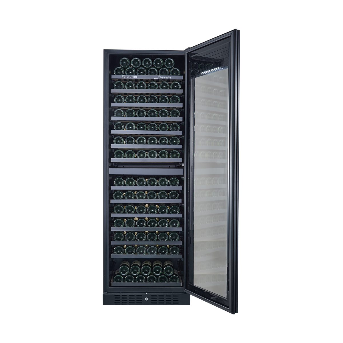 Винный шкаф двухзонный Libhof SRD-164 Black