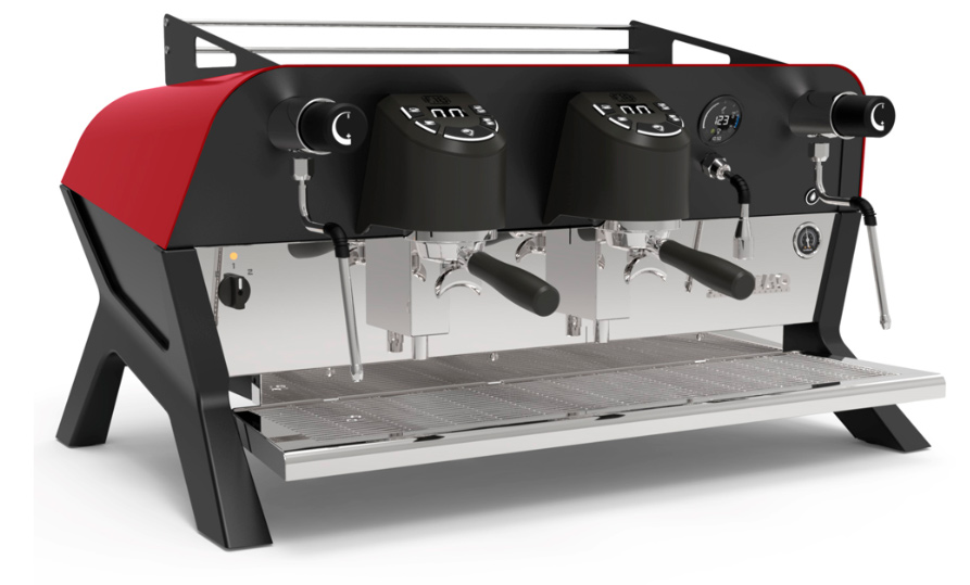 Рожковая кофемашина Sanremo F18 SB 2 GR TALL черно-красная