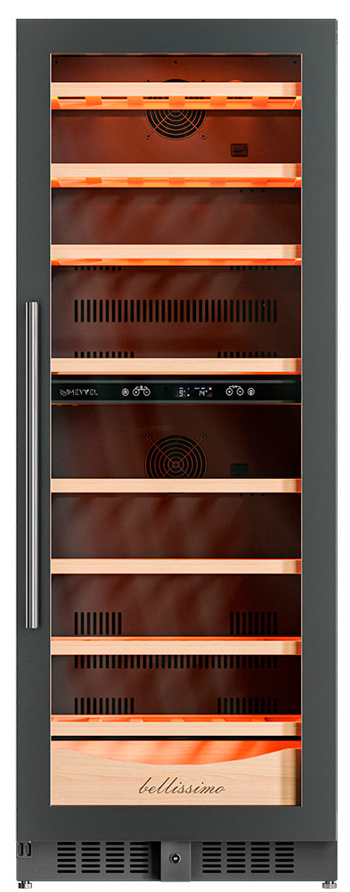 Винный шкаф двухзонный Meyvel MV95-KBT2 (Slim)