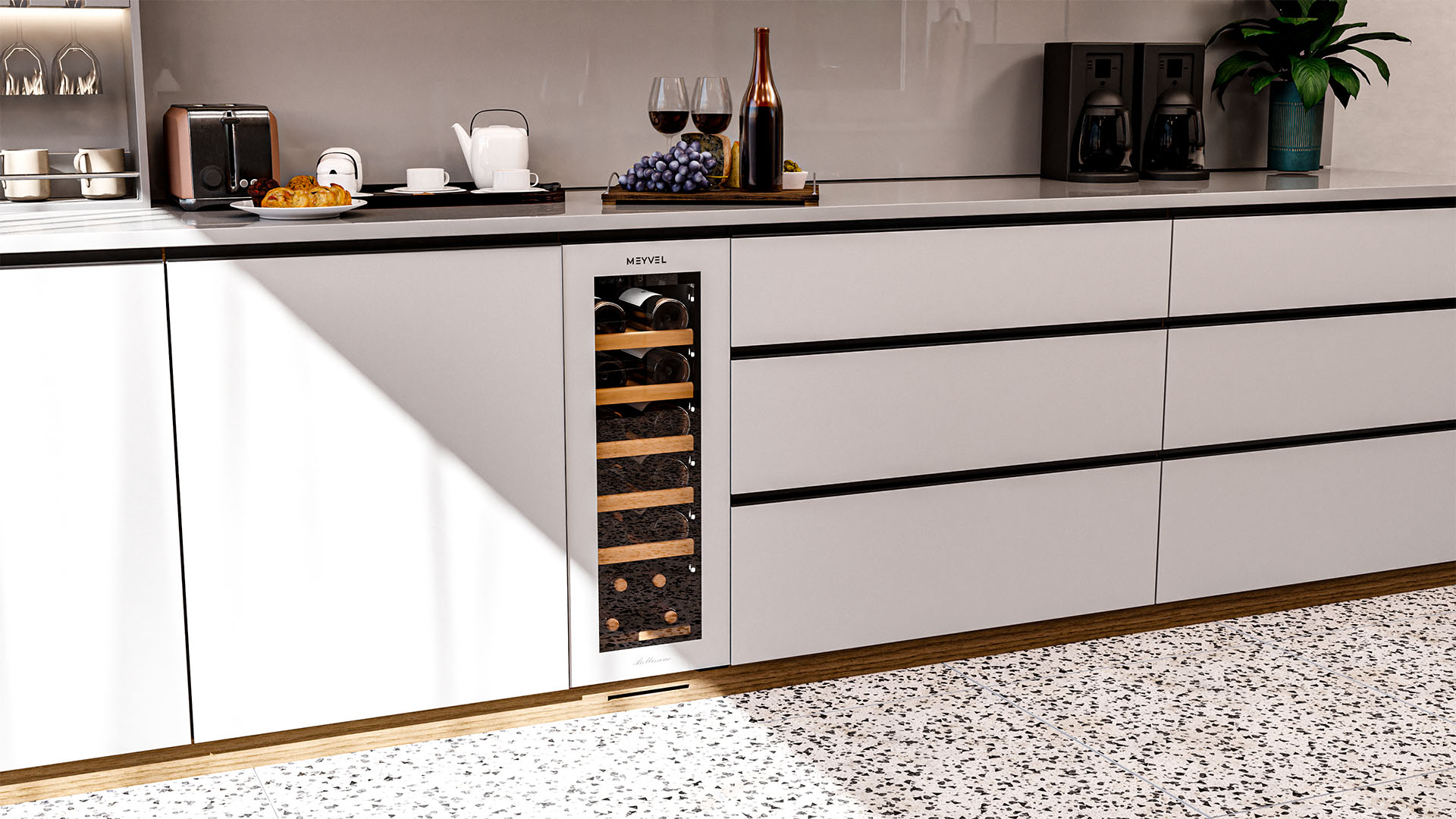 Винный шкаф монотемпературный Meyvel MV19NH-KWT1