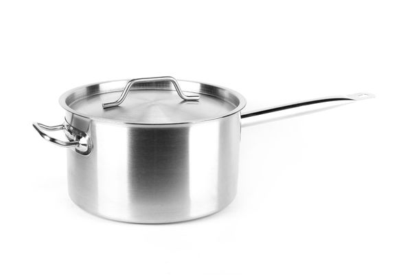 Сотейник Viatto нерж с тройным дном 180х110мм объем 2,8L с 1 ручкой, 101614