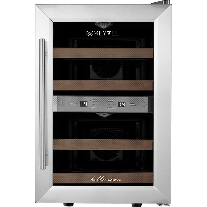 Винный шкаф двухзонный Meyvel MV12-SF2 (easy)