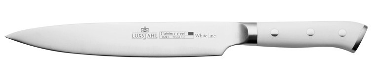 Нож универсальный Luxstahl 200 мм White Line [XF-POM BS142]