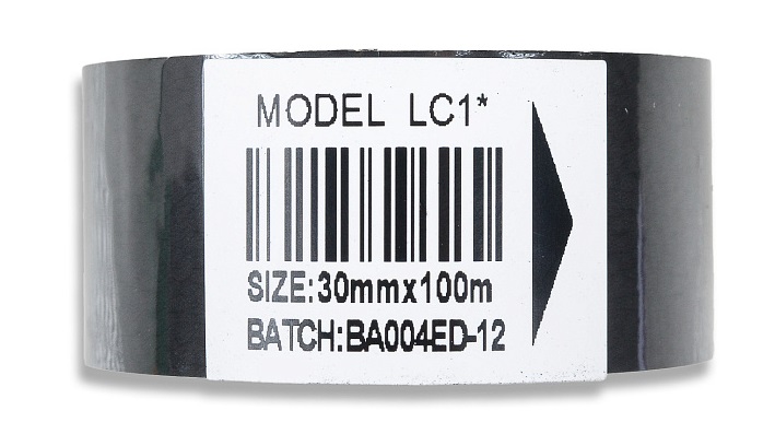 Термолента Hualian Machinery 30мм*100м (черная) LC1 (00000002686)