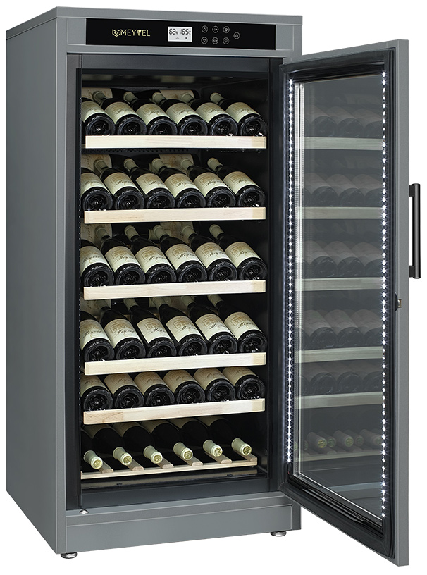 Винный шкаф монотемпературный Meyvel MV69-WG1-M (Grey Quartz)