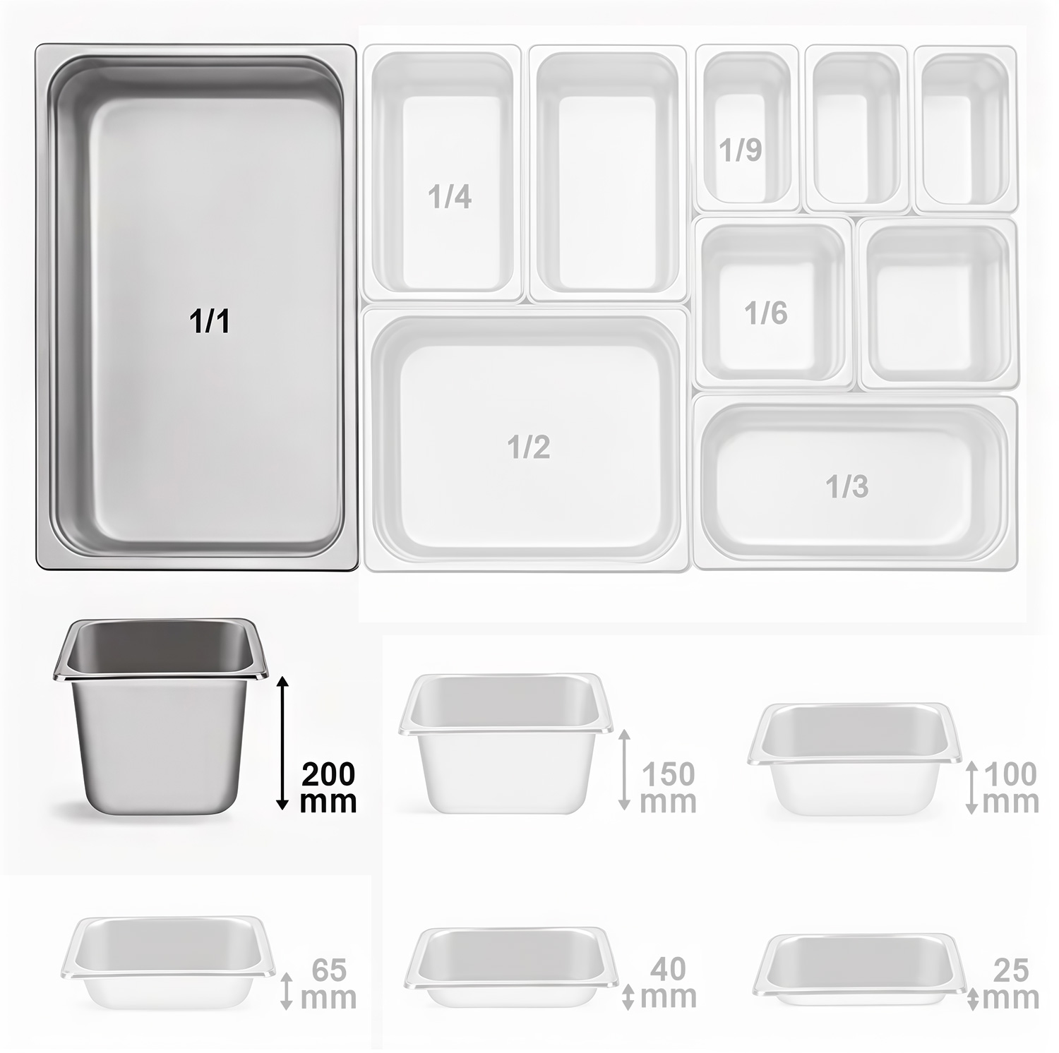 Гастроемкость Kocateq GN1/1*20 см (11200-62)