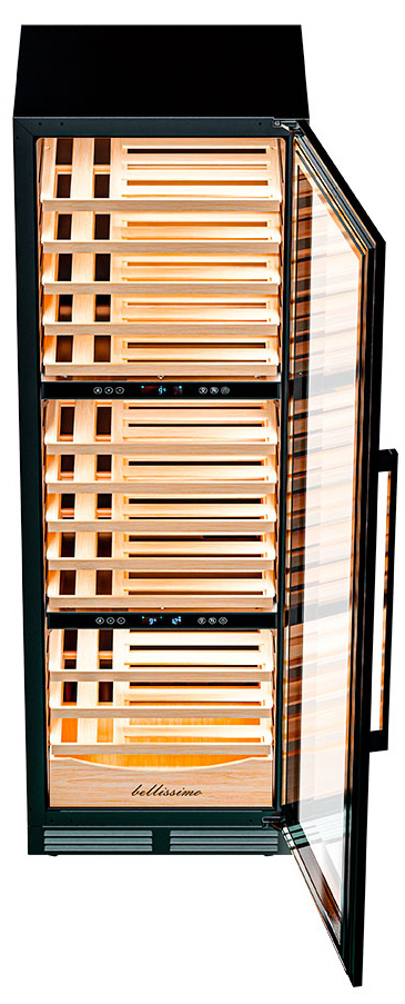 Винный шкаф трехзонный Meyvel MV98-KBT3 (Slim)