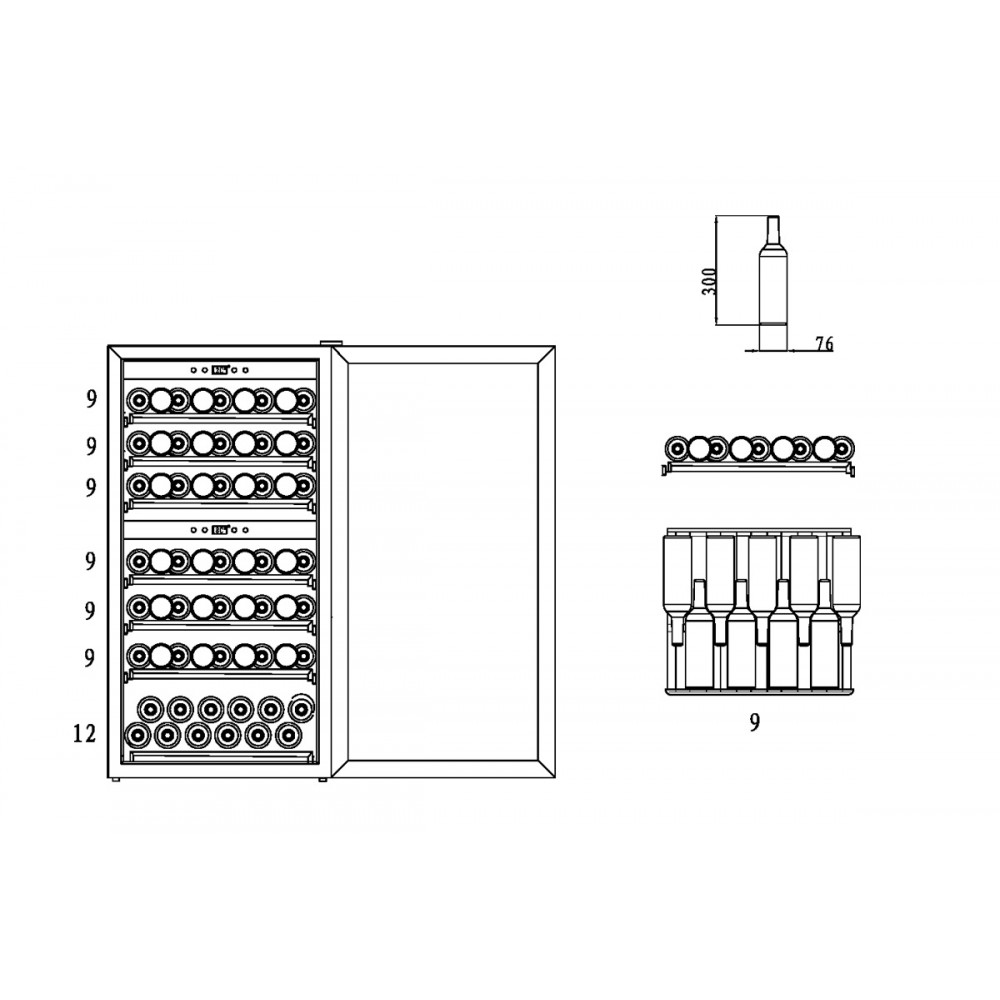 Винный шкаф Caso WineComfort 66