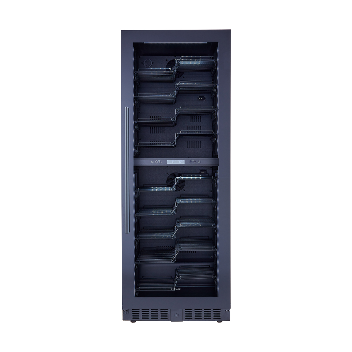 Винный шкаф двухзонный Libhof EZD-104 Black